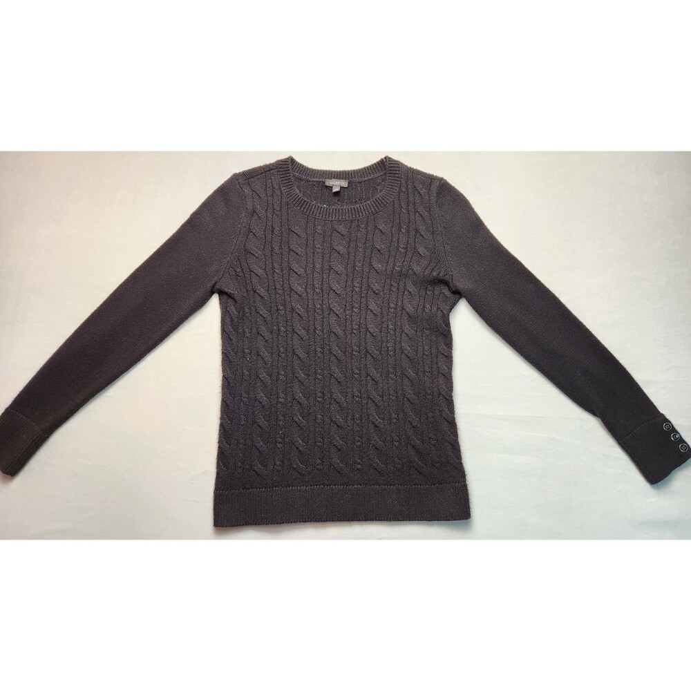 Talbots Long-Sleeve Black Mid-Weight Womens Sweater Size XS